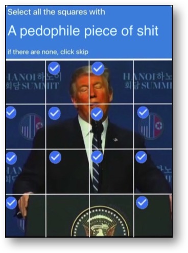 The pedophile piece of shit!