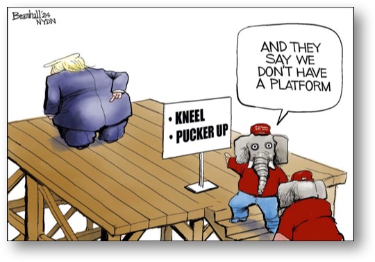 MAGA Maggots lining up