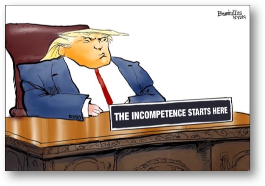 Trump: the MOST INCOMPETENT president in all of American history!