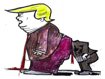 Fat-ass Trump and one of his lemmings!