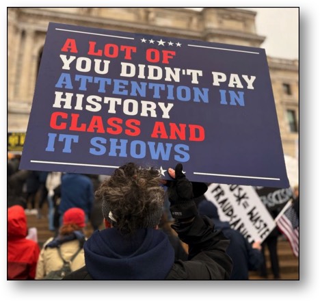 Trump is unsuccessfuly trying to rewrite American history!