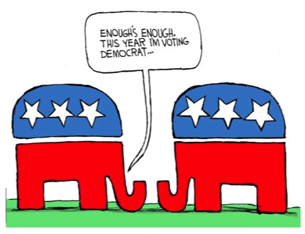 Even the Republicans are voting for Democrats!