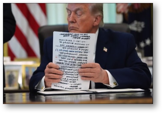 Dipshit Donnie and his 1st grade Sharpie!