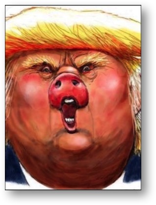 Trump, the traitorous, cowardice PIG!