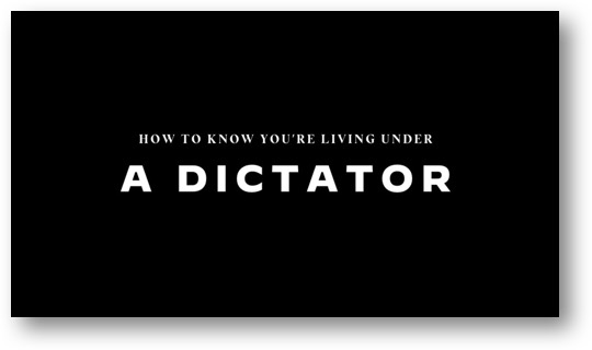 Trump, the DICTATOR!