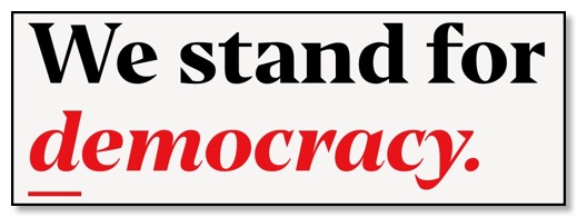We stand for Democracy!